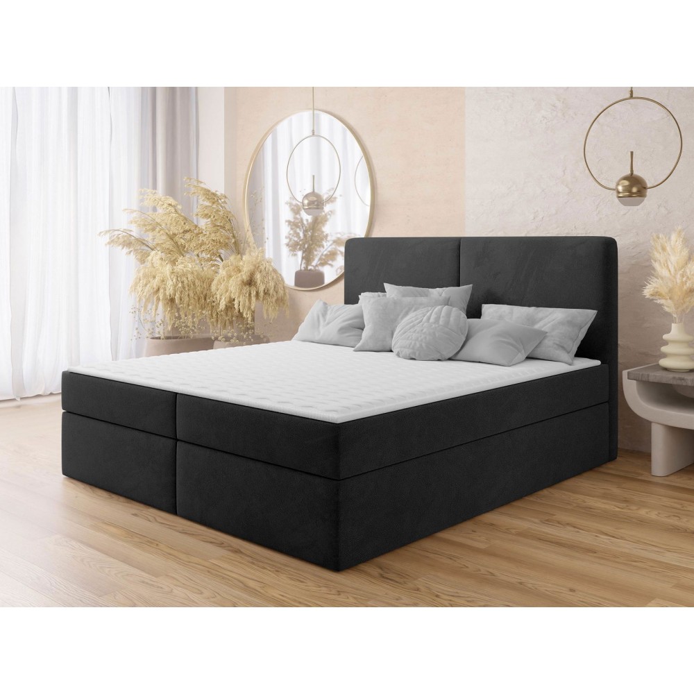 Επενδυμένο κρεβάτι Claire με στρώμα και ανώστρωμα-Mauro-180 x 200