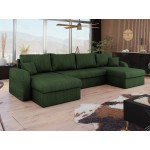 Γωνιακός καναπές Kris U-Prasino