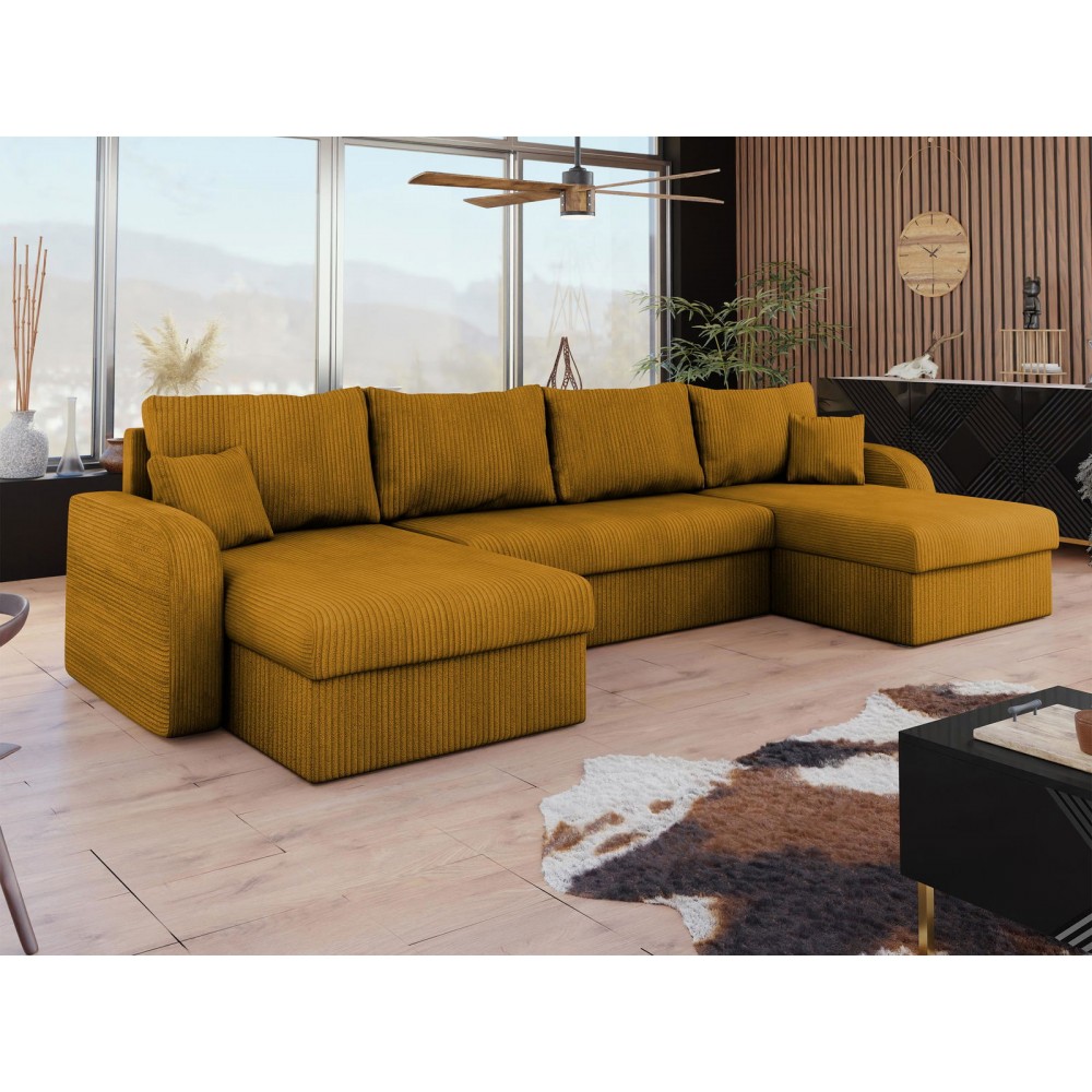 Γωνιακός καναπές Kris U-Portokali