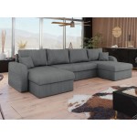 Γωνιακός καναπές Kris U-Gkri Skouro