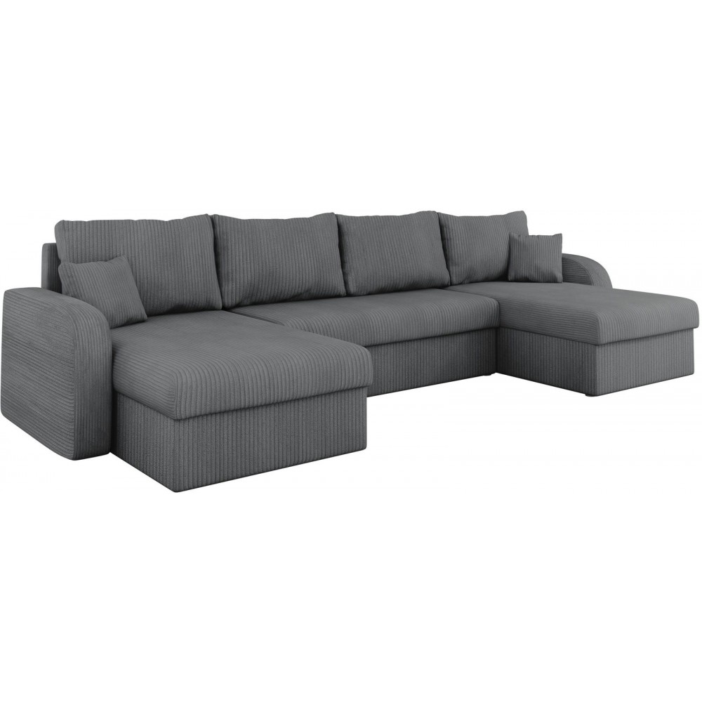 Γωνιακός καναπές Kris U-Gkri Skouro