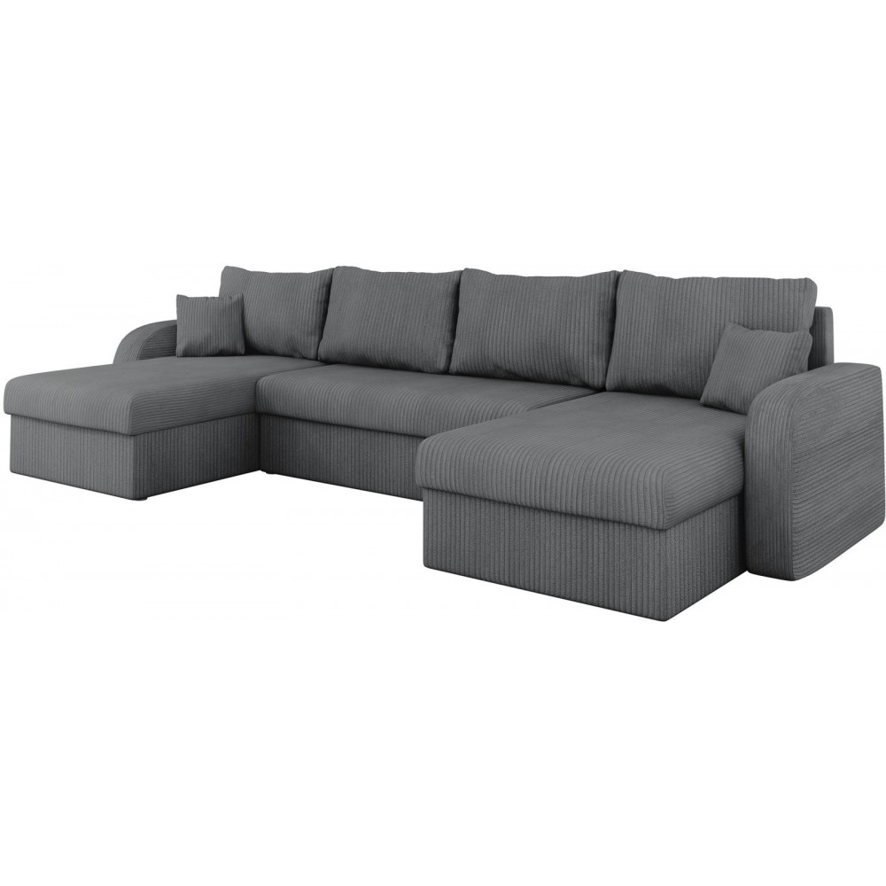 Γωνιακός καναπές Kris U-Gkri Skouro