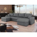 Γωνιακός καναπές Kris U-Gkri Skouro