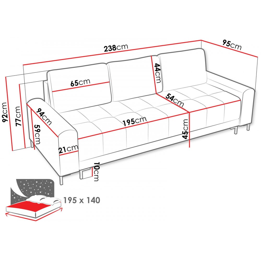 Καναπές - κρεβάτι Aris-Gkri