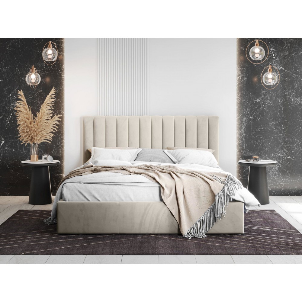 Επενδυμένο κρεβάτι Cosmos-Ekrou-120 x 200