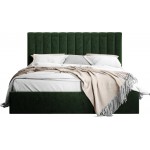 Επενδυμένο κρεβάτι Cosmos-Prasino-120 x 200