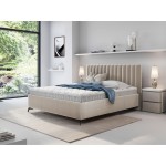 Επενδυμένο κρεβάτι Morris-Ekrou-120 x 200
