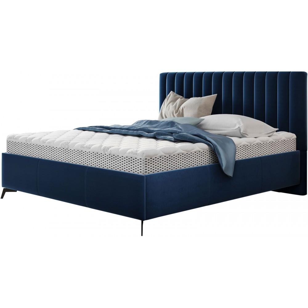 Επενδυμένο κρεβάτι Morris-Mple Skouro-120 x 200