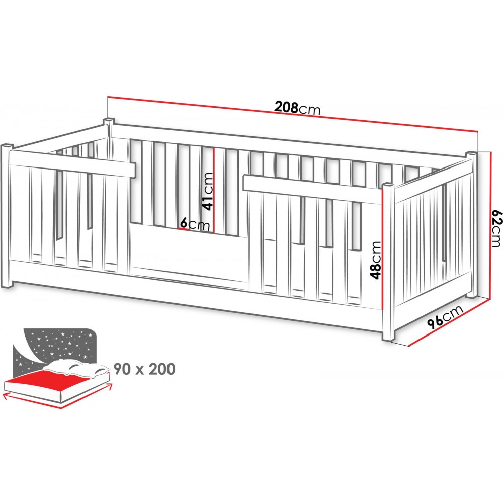 Κρεβάτι παιδικό Fero