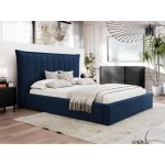 Επενδυμένο κρεβάτι Lilkus-Mple Skouro-180 x 200