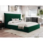 Επενδυμένο κρεβάτι Lilkus-Prasino-140 x 200
