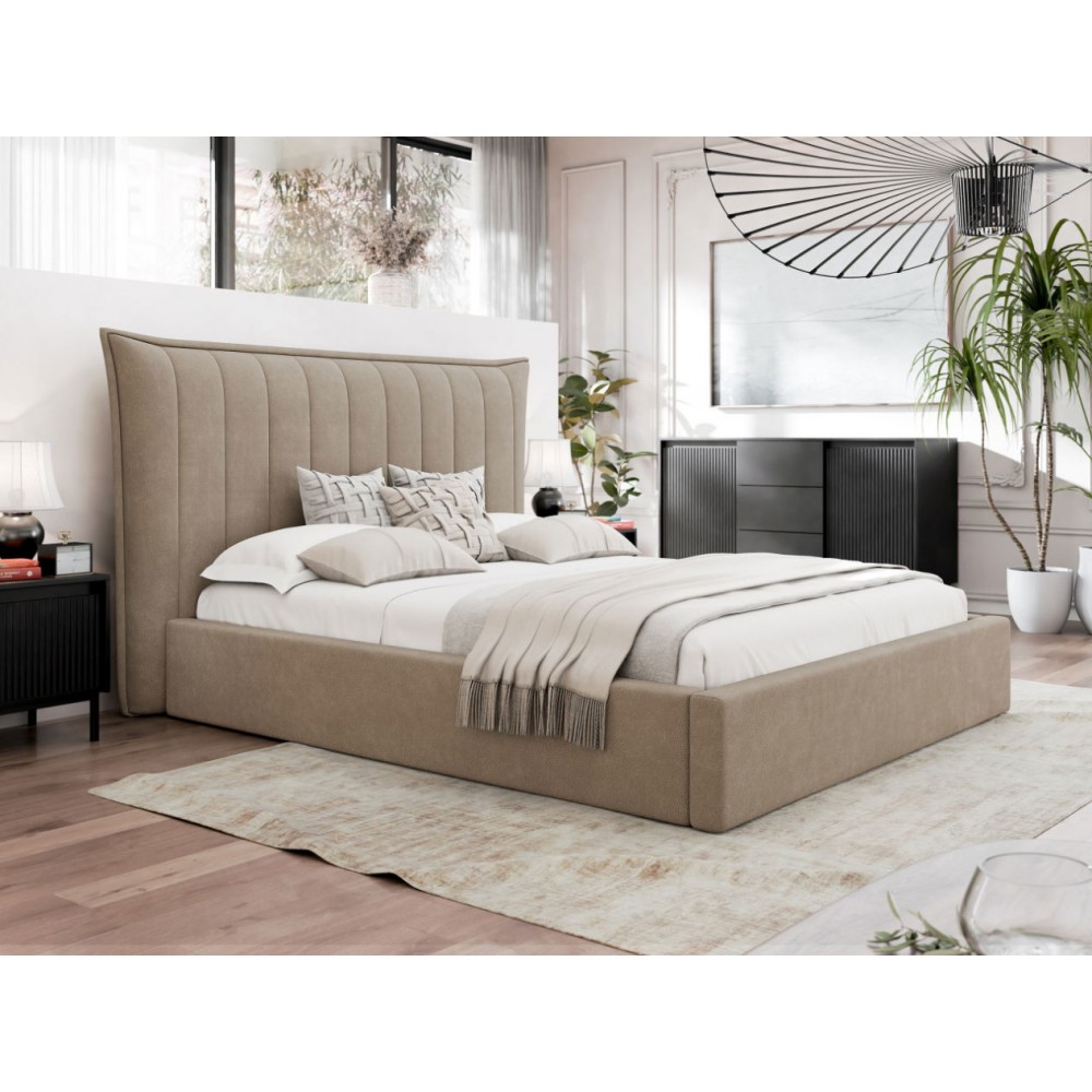 Επενδυμένο κρεβάτι Lilkus-Mpez-160 x 200