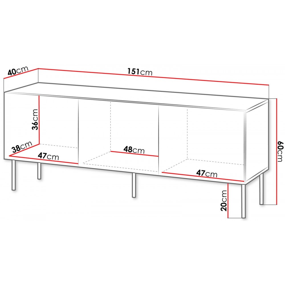 Έπιπλο τηλεόρασης Isla-Mpez