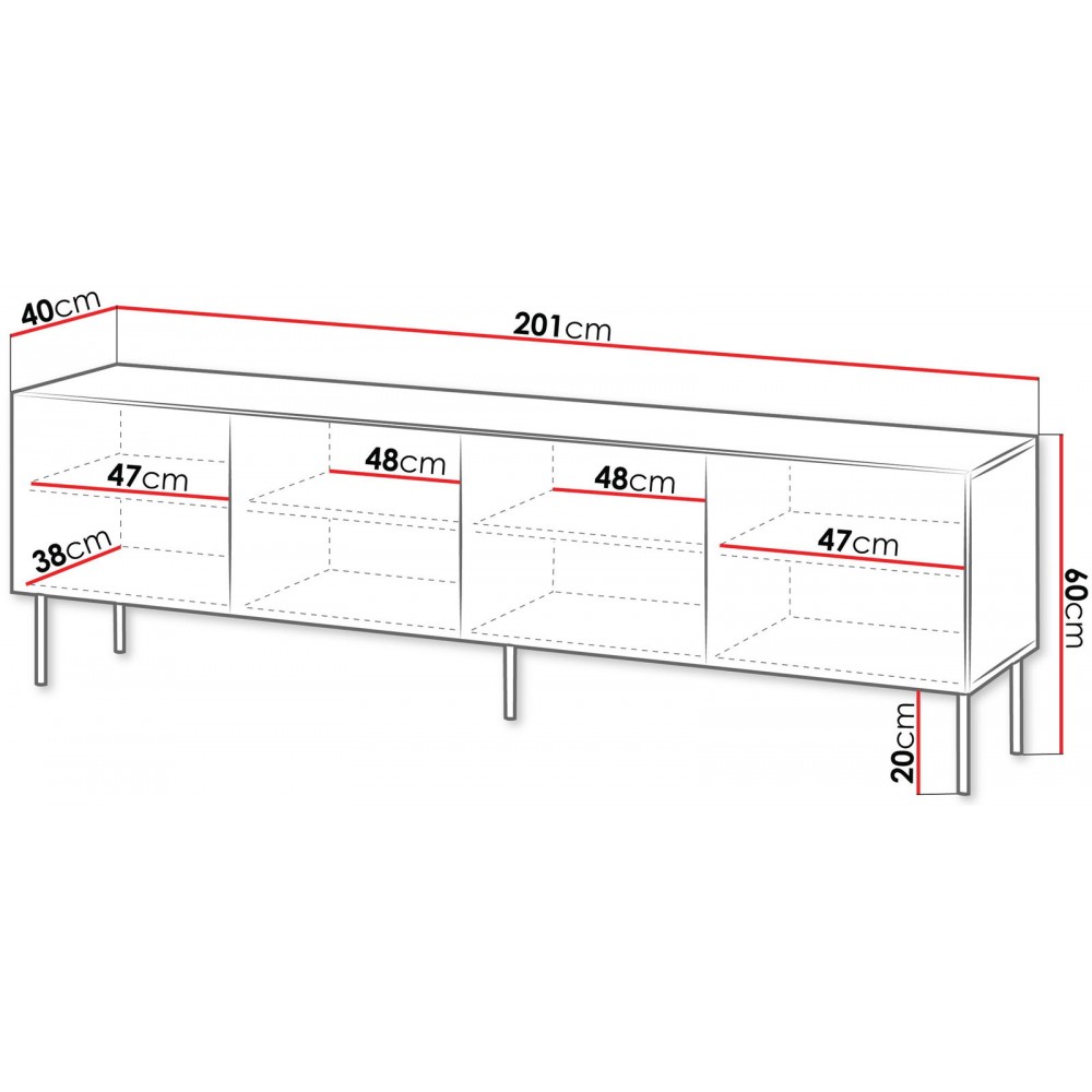 Έπιπλο τηλεόρασης Isla plus-Mauro