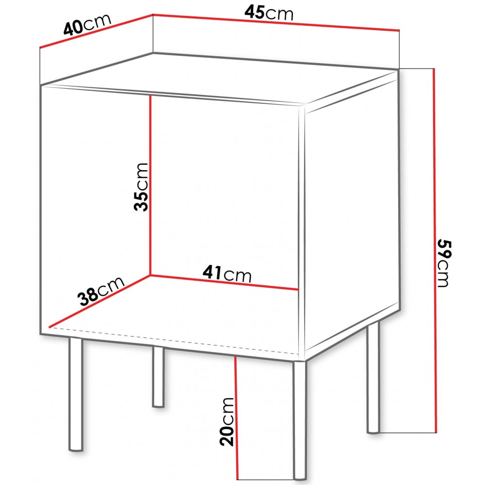 Σετ 2 βοηθητικά τραπεζάκια Isla-Mauro