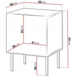 Σετ 2 βοηθητικά τραπεζάκια Isla-Mauro