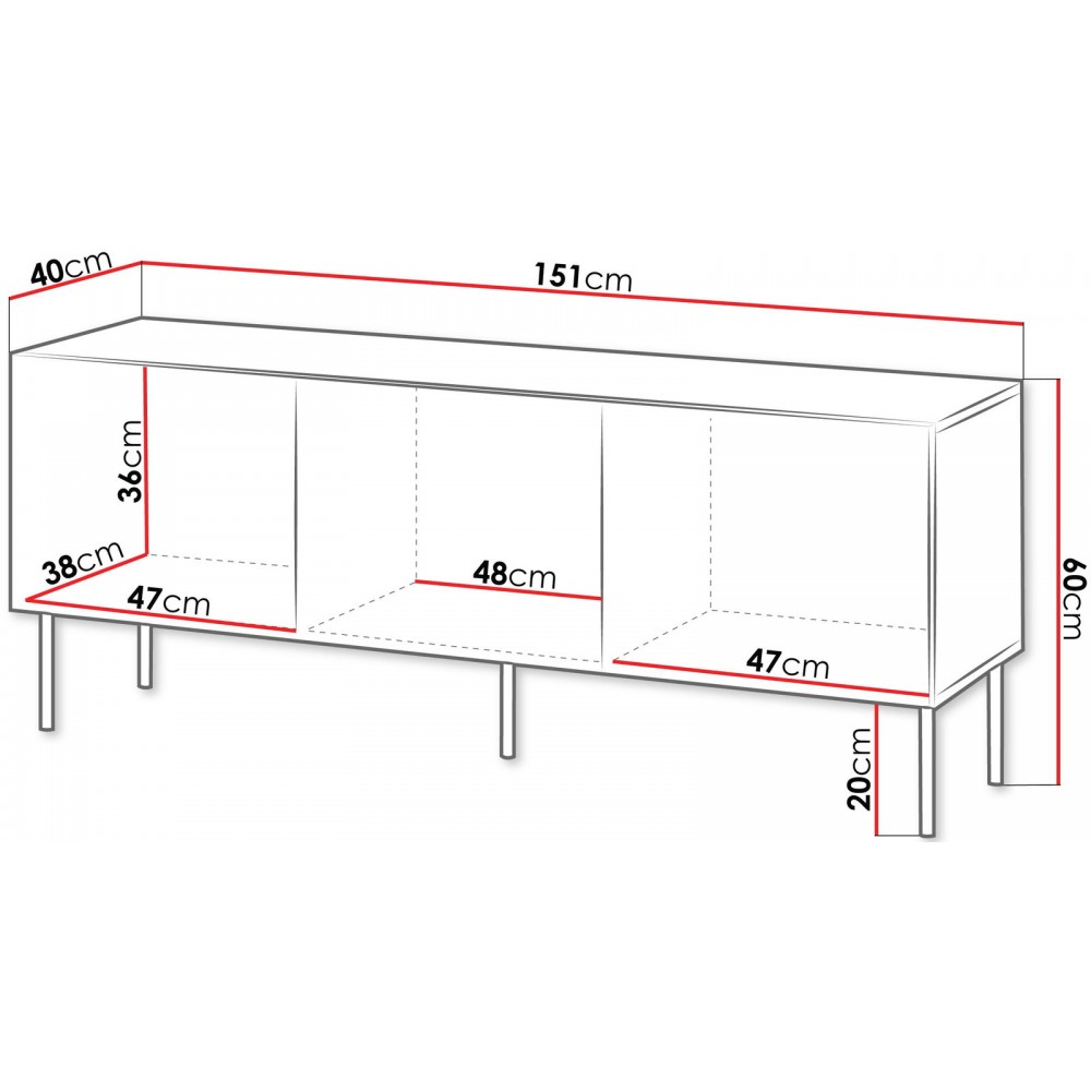 Έπιπλο τηλεόρασης Siena I-Mauro