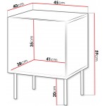 Σετ 2 βοηθητικά τραπεζάκια Siena I-Mpez