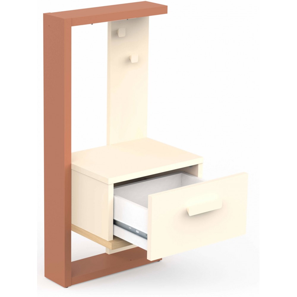 Κομοδίνο Camilla-Terracotta