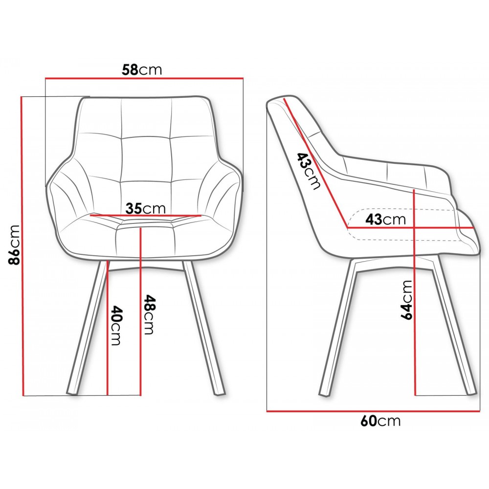 Σετ 2 πολυθρόνες Aruba-Mpez