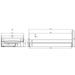 Παιδικό Κρεβάτι Emil-180 x 90 185x84.7x68
