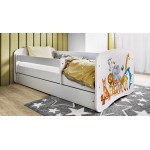 Παιδικό Κρεβάτι Babydreams Cartoon-Leuko-140 x 70-Animals 144x80x61