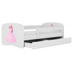 Παιδικό Κρεβάτι Babydreams Cartoon-Leuko-180 x 80-Princess 184x90x61