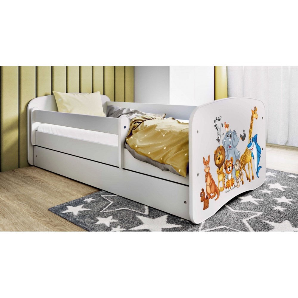 Παιδικό Κρεβάτι Babydreams Cartoon-Leuko-180 x 80-Animals 184x90x61