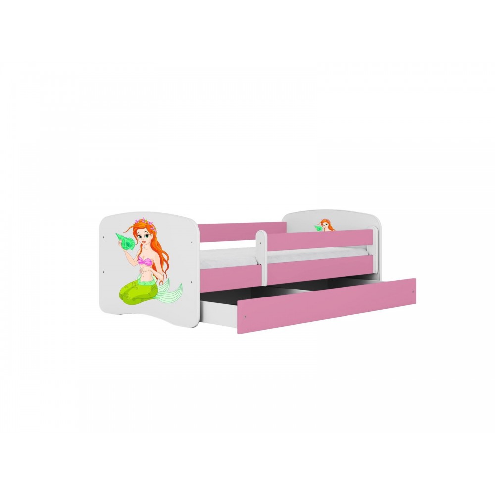 Παιδικό Κρεβάτι Babydreams Cartoon-Roz-140 x 70-Mermaid 144x80x61