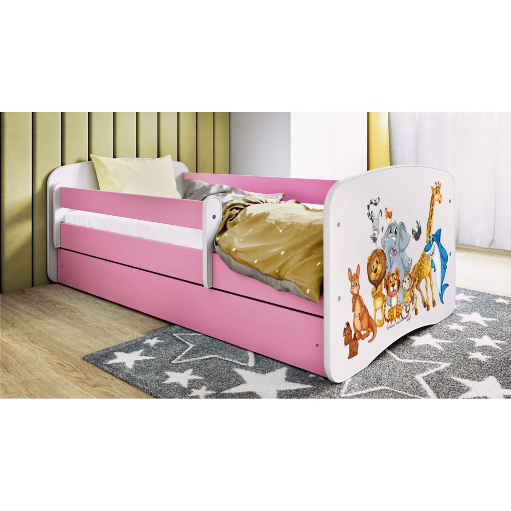 Παιδικό Κρεβάτι Babydreams Cartoon-Roz-180 x 80-Animals 184x90x61