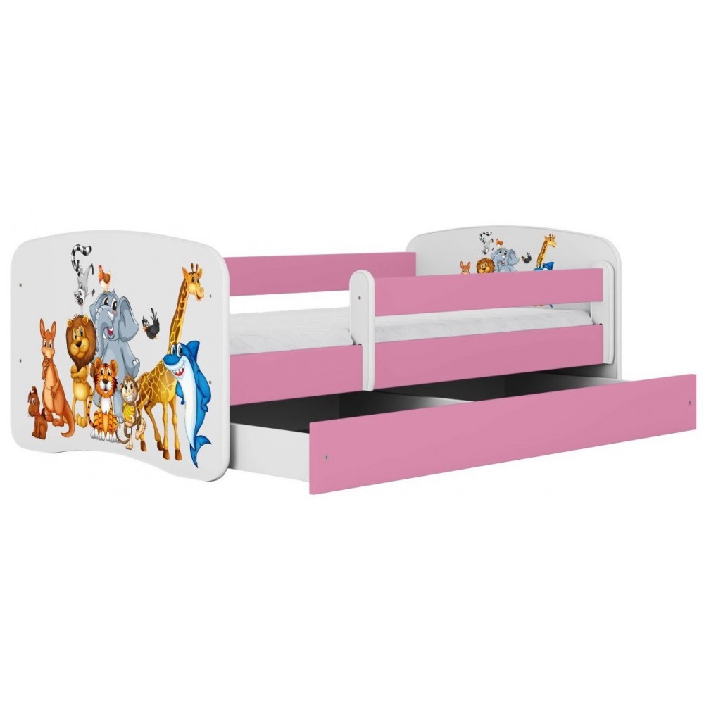 Παιδικό Κρεβάτι Babydreams Cartoon-Roz-180 x 80-Animals 184x90x61