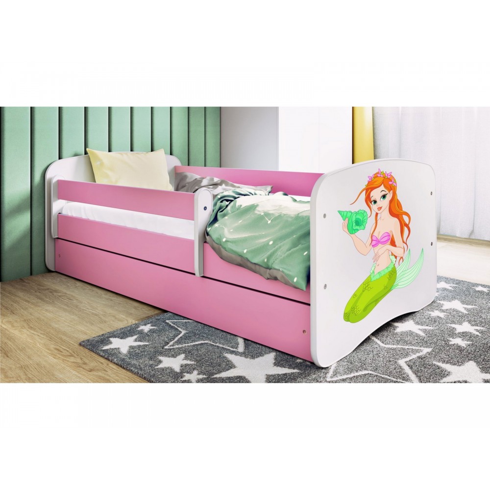 Παιδικό Κρεβάτι Babydreams Cartoon-Roz-180 x 80-Mermaid 184x90x61