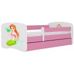 Παιδικό Κρεβάτι Babydreams Cartoon-Roz-180 x 80-Mermaid 184x90x61
