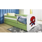 Παιδικό Κρεβάτι Babydreams Cartoon-Prasino-160 x 80-Spiderman 164x90x61