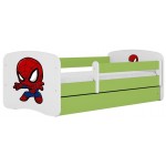 Παιδικό Κρεβάτι Babydreams Cartoon-Prasino-160 x 80-Spiderman 164x90x61