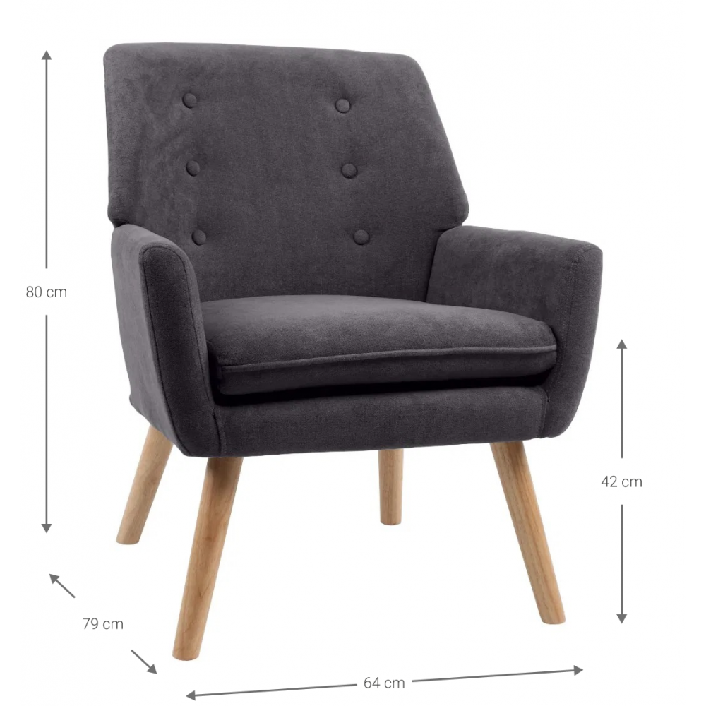 Πολυθρόνα Nelly 64x79x80