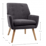 Πολυθρόνα Nelly 64x79x80