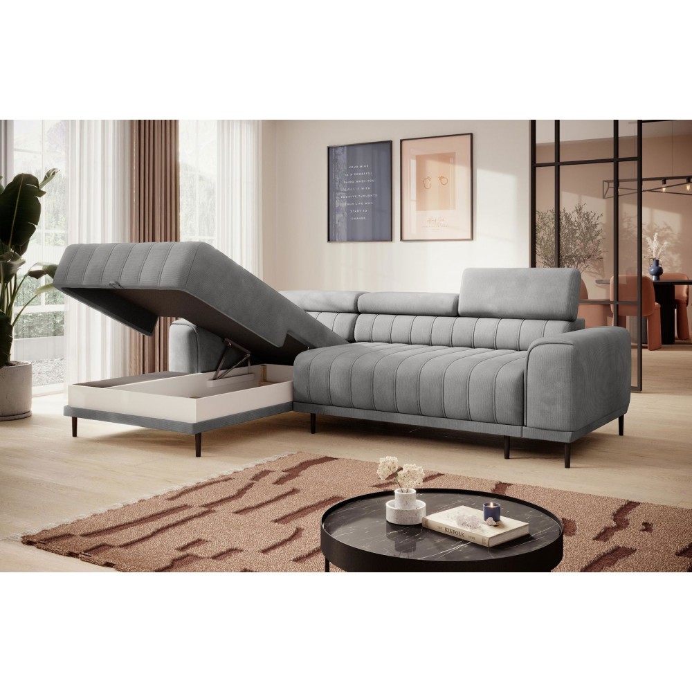 Γωνιακός καναπές Caladon Mini-Moustardi-Αριστερή