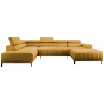 Γωνιακός καναπές Caladon Plus-Moustardi-Αριστερή