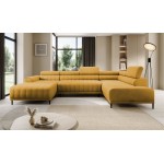 Γωνιακός καναπές Caladon Plus-Moustardi-Δεξιά
