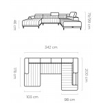 Γωνιακός καναπές Caladon Plus-Ladi-Δεξιά