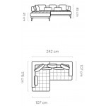 Γωνιακός καναπές Gerotto-Ekrou-Δεξιά
