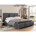 Επενδυμένο κρεβάτι Olweria-Anthraki-140 x 200