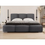Επενδυμένο κρεβάτι Olweria-Anthraki-180 x 200