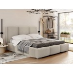 Επενδυμένο κρεβάτι Olweria-Krem-140 x 200