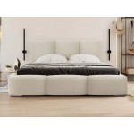 Επενδυμένο κρεβάτι Olweria-Leuko - Mpez-160 x 200