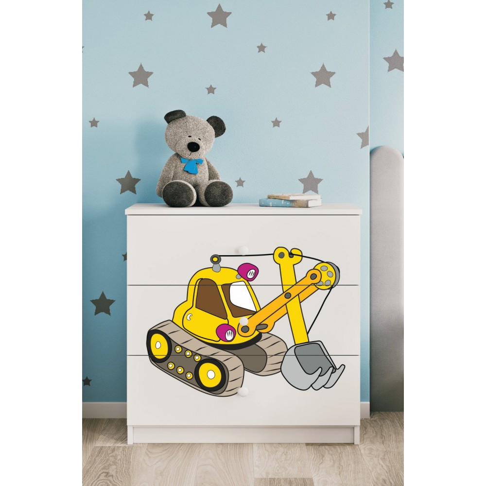 Συρταριέρα Babydreams Cartoon-Leuko-Digger  80x41x80.5