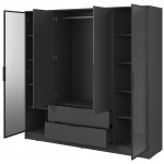 Ντουλάπα Nelly I τετράφυλλη-Gkri Skouro