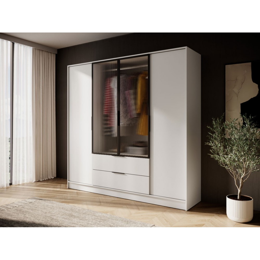 Ντουλάπα Nelly II τετράφυλλη-Cashmere