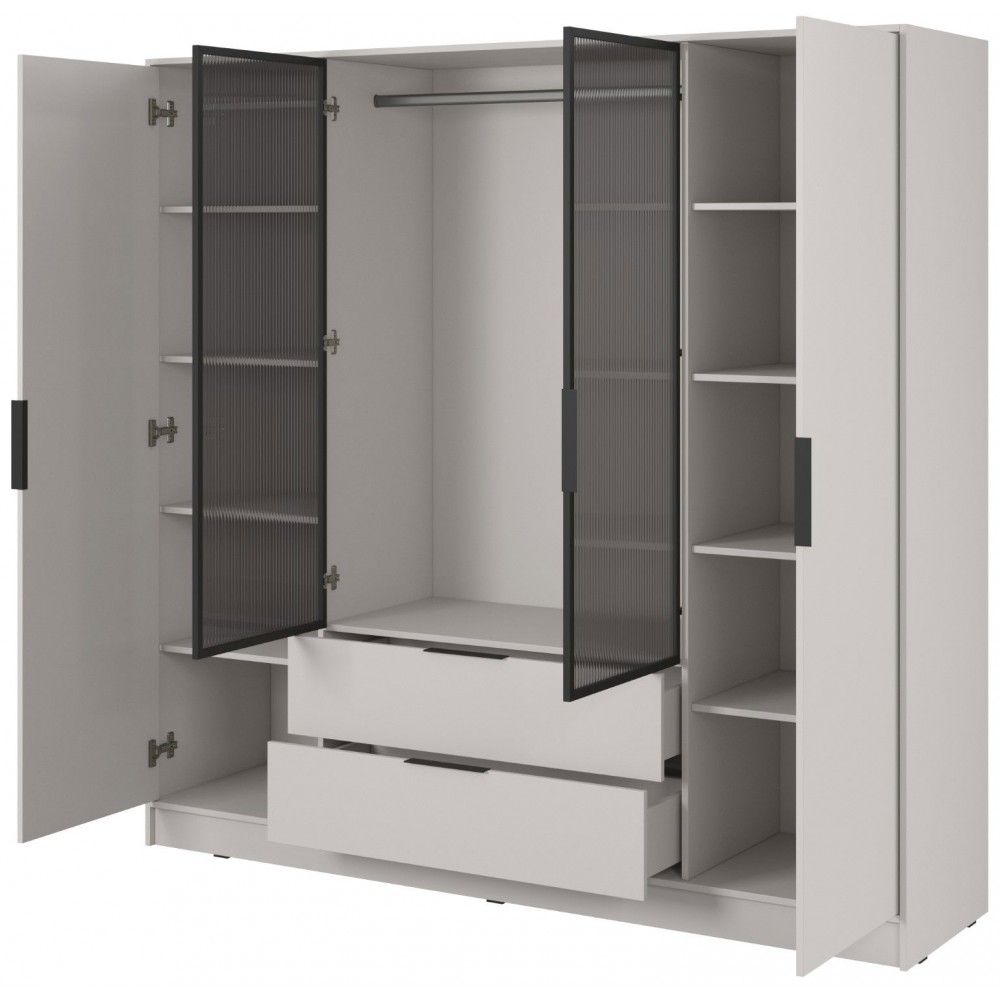 Ντουλάπα Nelly II τετράφυλλη-Cashmere